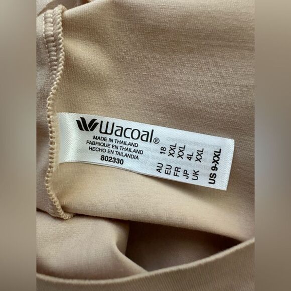 Wacoal Beyond Naked Pima Cotton‎ Blend Open Bust Thigh Shaper Size 2XL - Picture 10 of 10